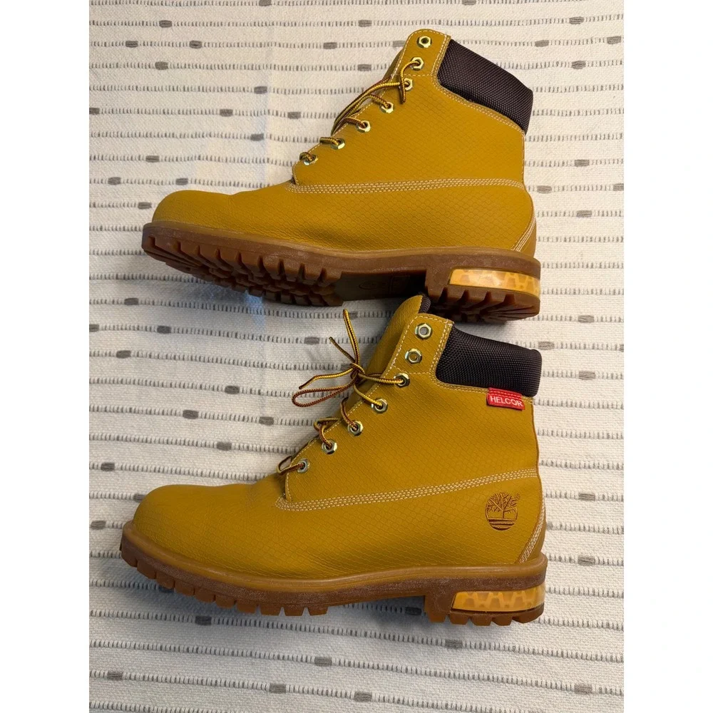 Timberland 6 Inch Premium Helcor Waterproof Boots Yellow Wheat 6405R Mens 11.5 M